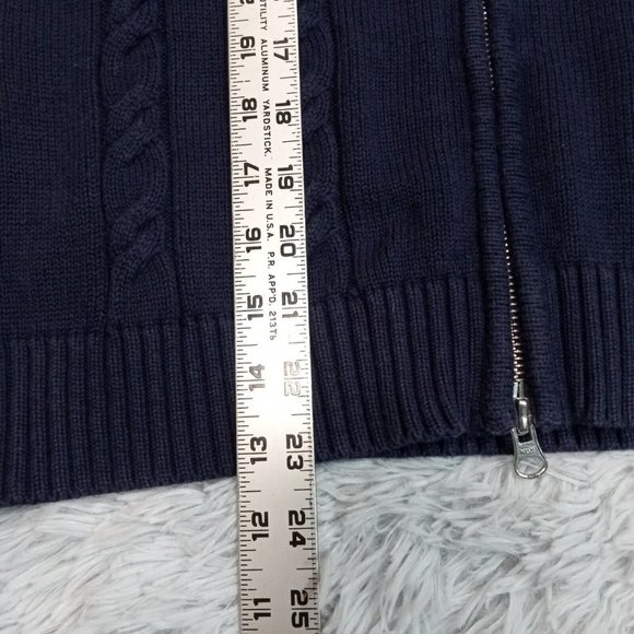 Tommy Hilfiger Womens Sweater Blue Small PetiteGolf Logo Long Sleeve‎ Sweatshirt - Picture 8 of 9